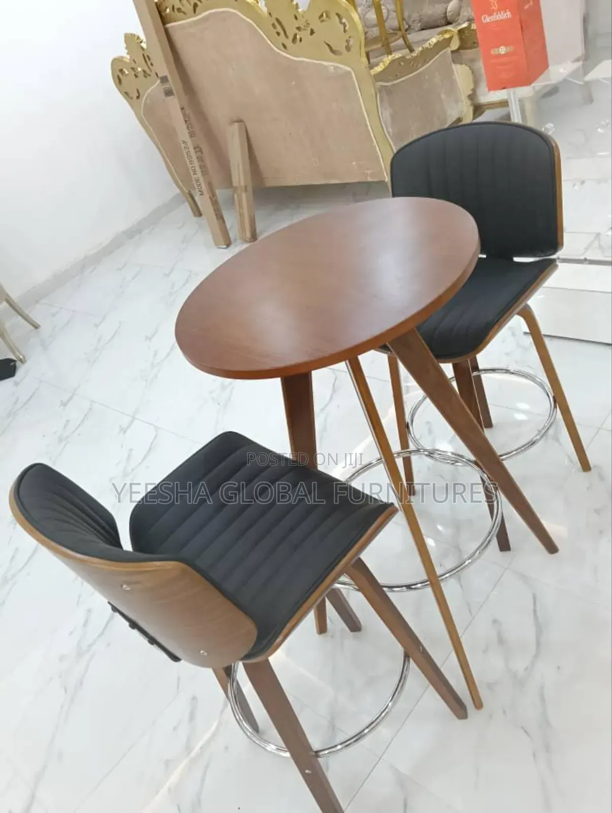 Long Stool With Two Side Chairs High Quality