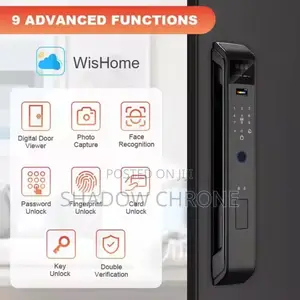 Smart Door Lock With Fingerprint, Code & Card Access