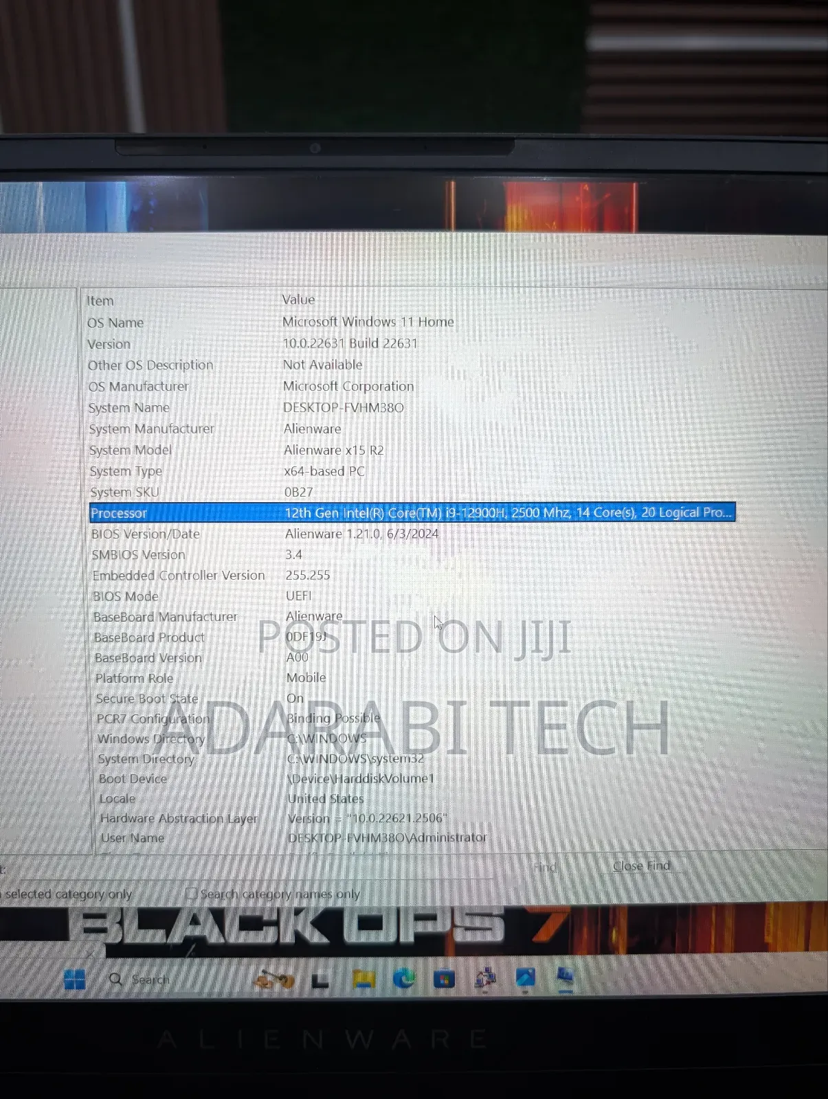 Laptop Dell Alienware X15 R2 32GB Intel Core I9 SSD 1T