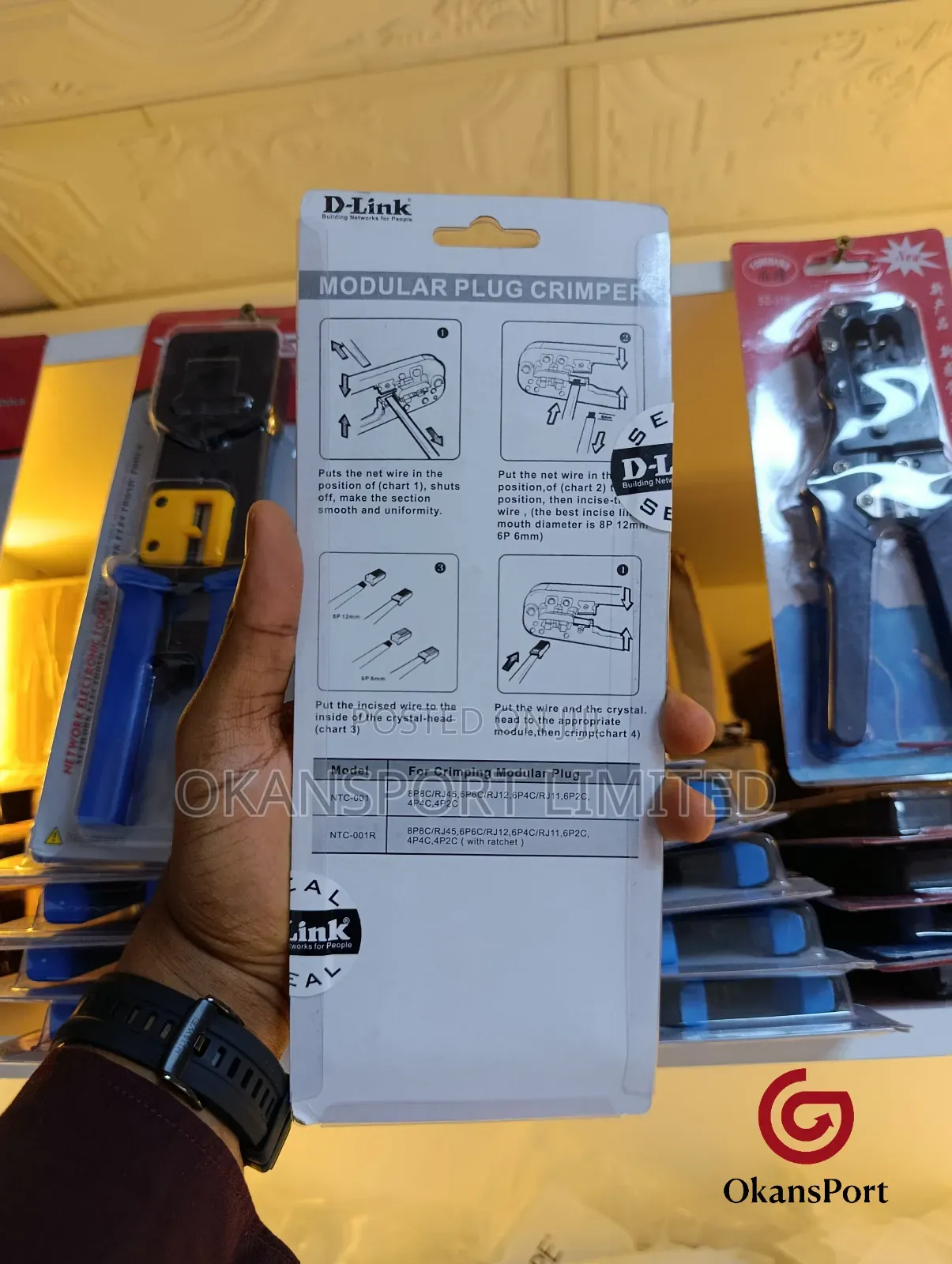 D-Link Modular Plug Crimper Tool – Rj45/Rj11 Net Cable Crimping Tool