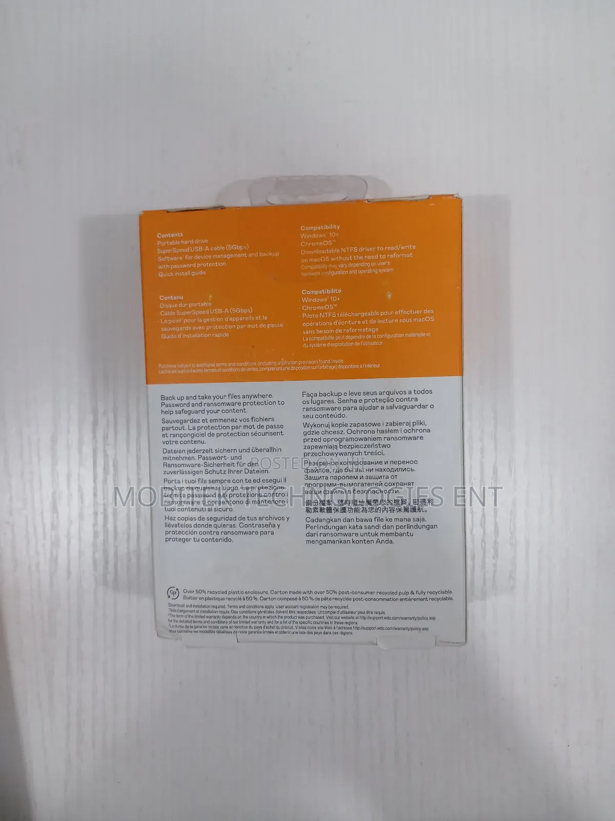 5tb Wd My Passport External Portable Storage Hard Drive