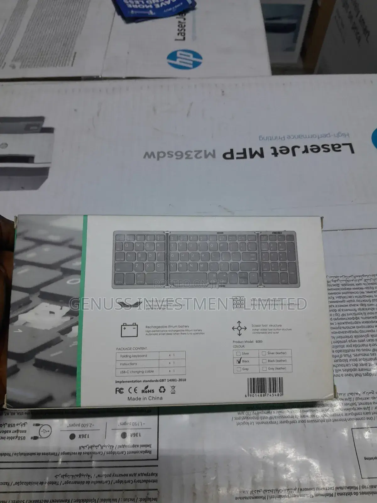 B089 Bluetooth Foldable Keyboard With Numeric