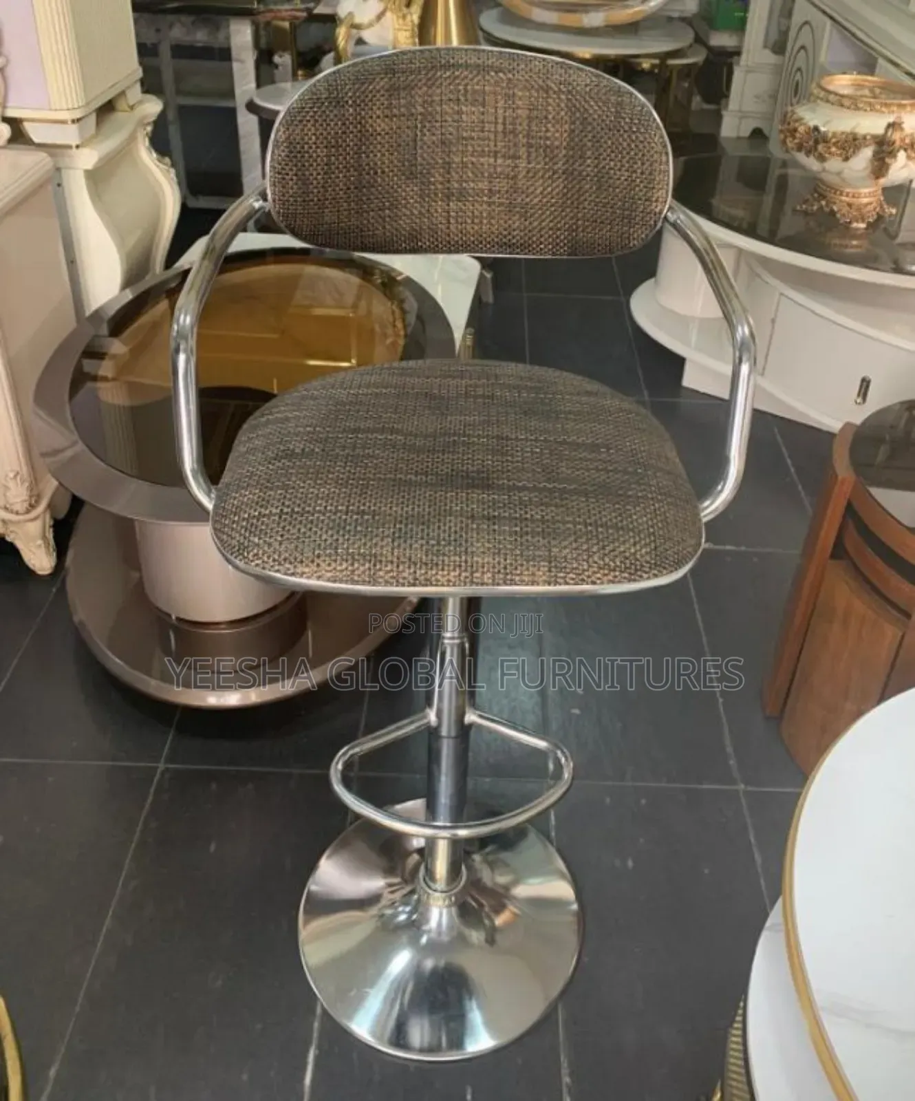 Adjustable Height Comfortable Barstool