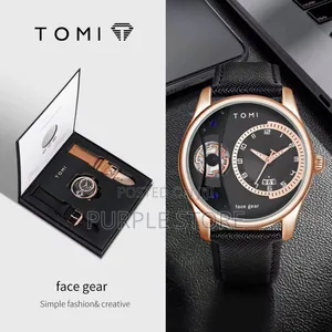 Tomi Quality Leather Watch With 2 Straps