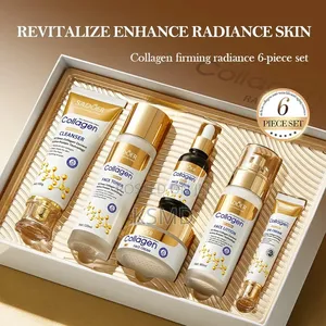 Collagen Skin Care Set, Cleanser,Toner, Lotion,Serum,Cream,Eye Cream