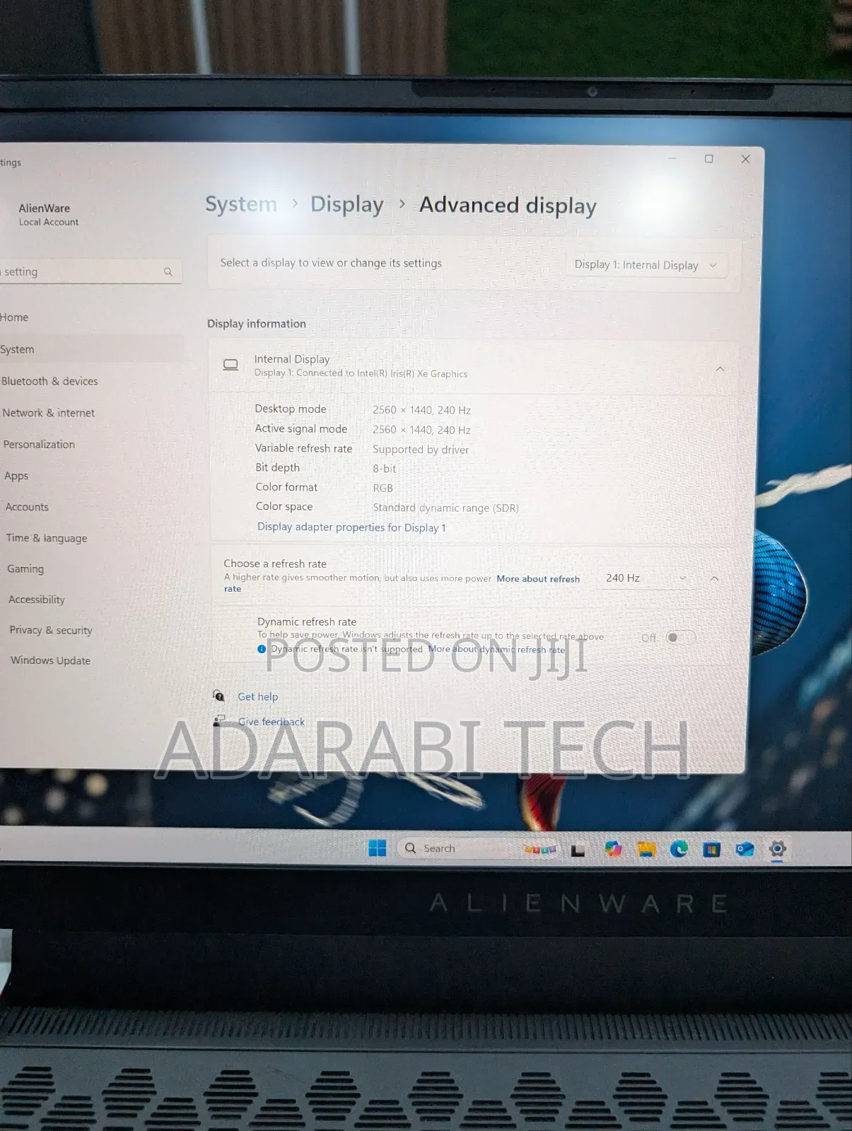 Laptop Dell Alienware X15 R2 16GB Intel Core I9 SSD 2T