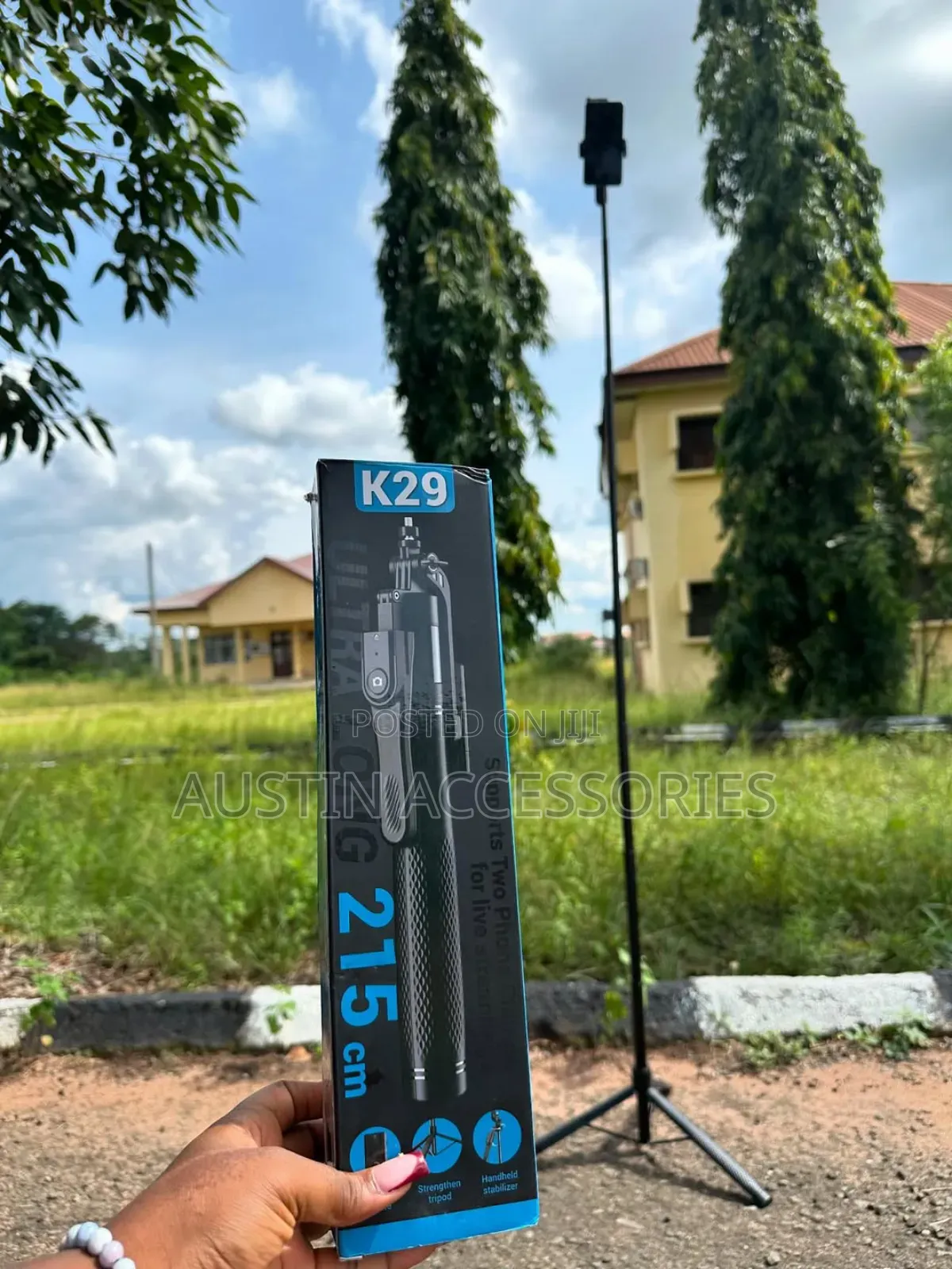 Tripod Stand With Bluetooth Camera Detachable Remote