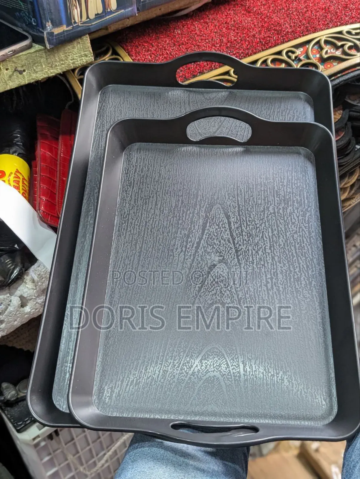 Qaulity 2 in 1 Black Tray 
Available