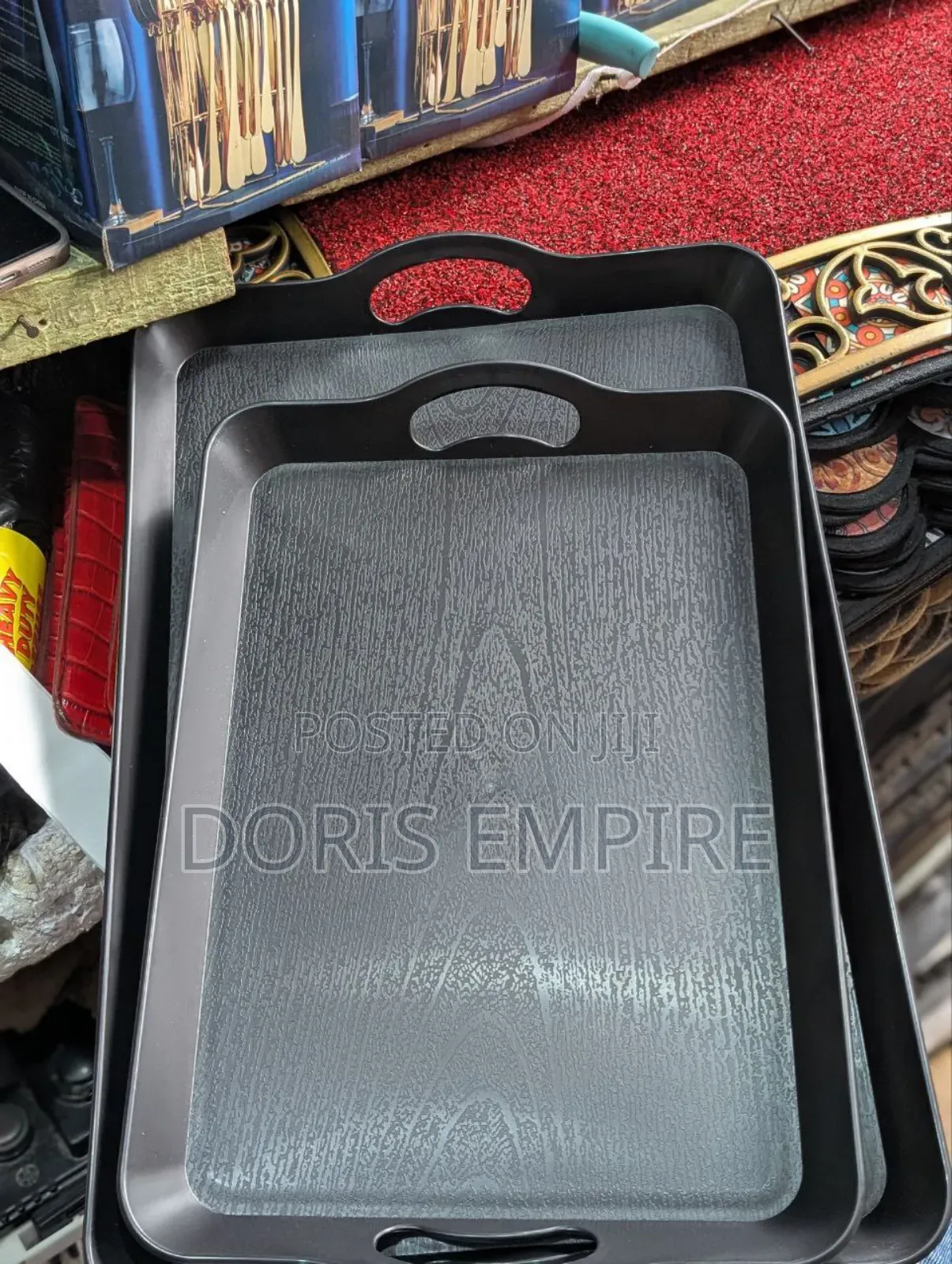 Qaulity 2 in 1 Black Tray 
Available
