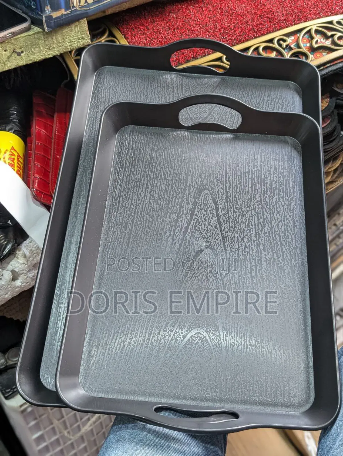 Qaulity 2 in 1 Black Tray 
Available