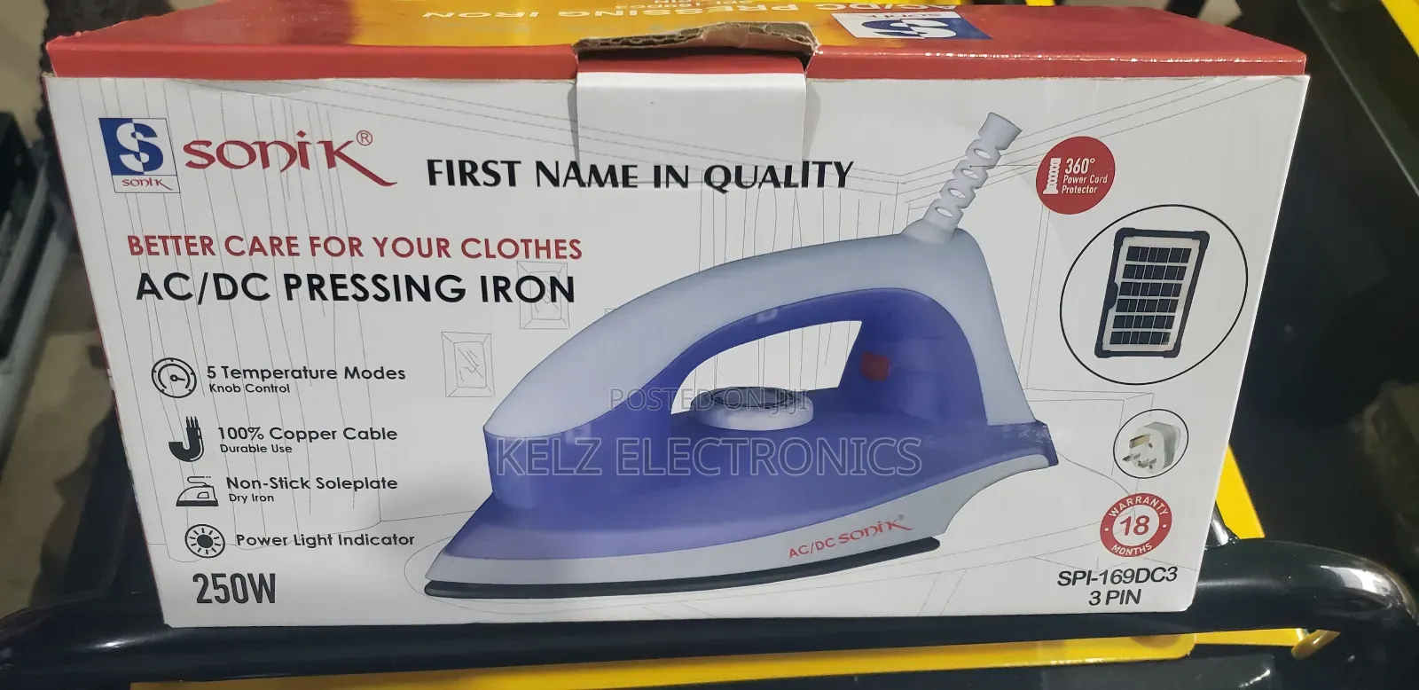 Sonik Ac/Dc Low Energy Iron