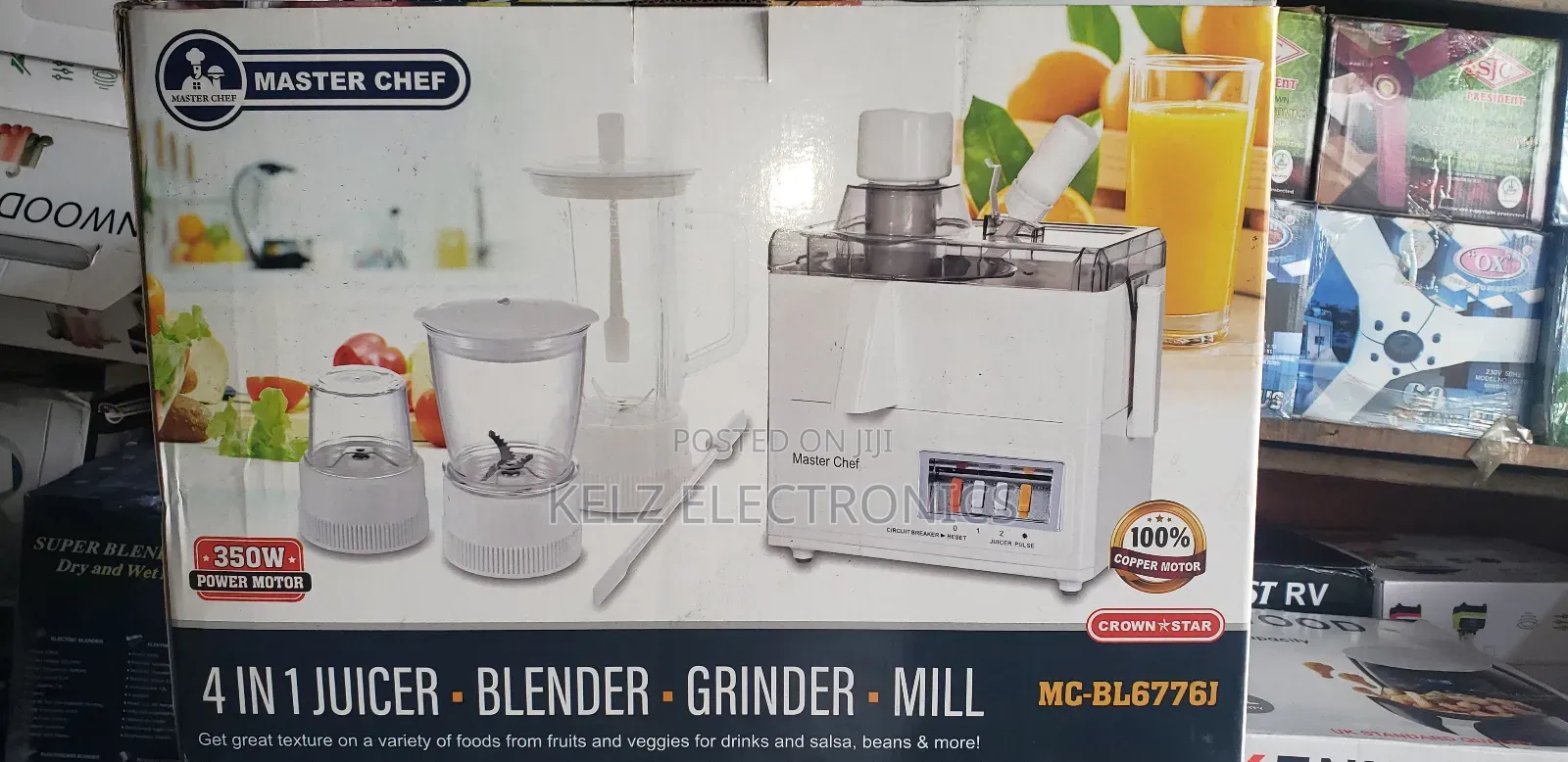 Master Chef 4in1 Juicer/ Blender/ Mixer/ Mill