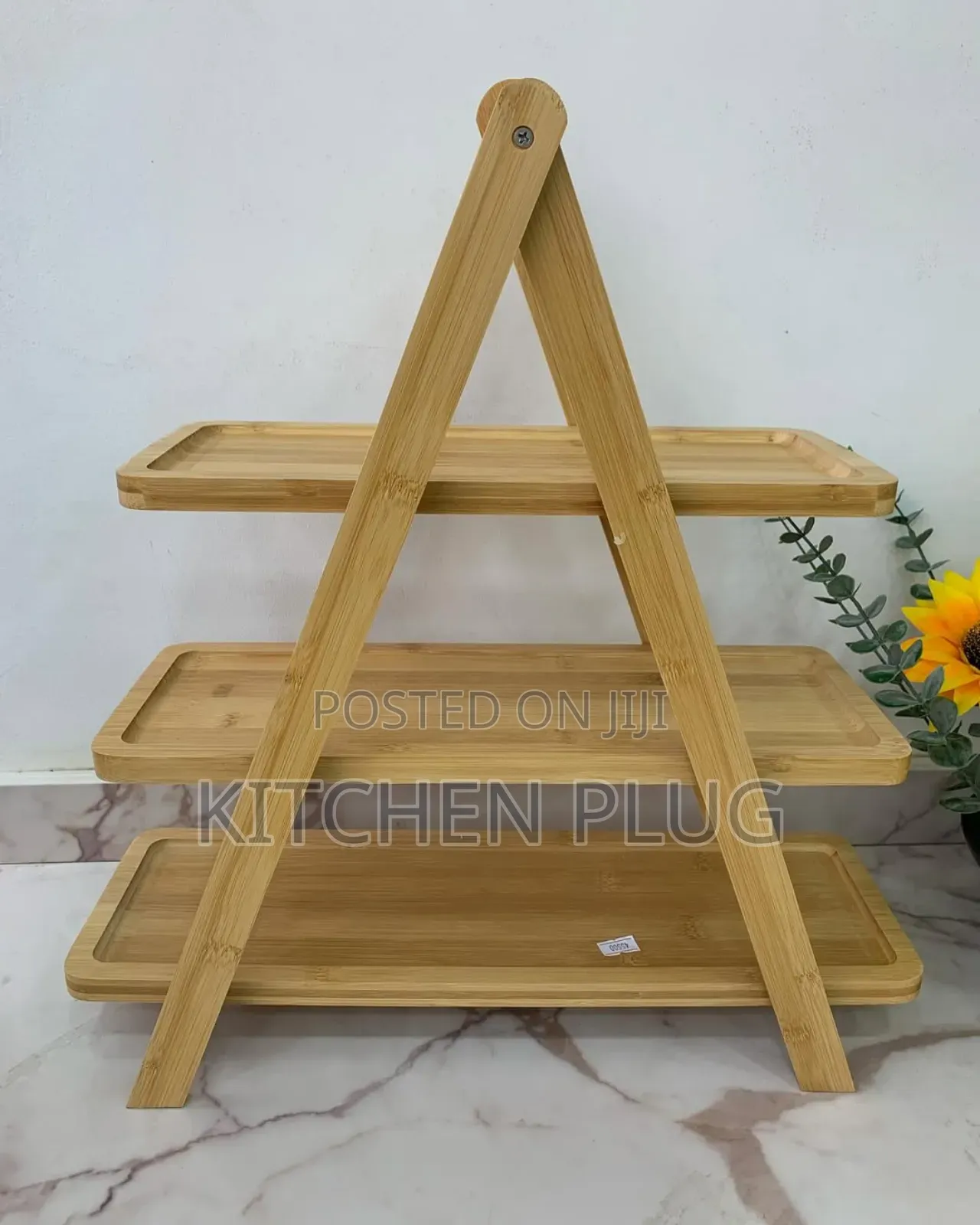 3-tier Bamboo Serving Stand.