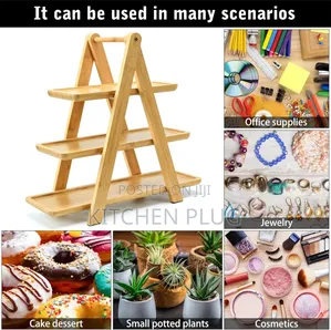 3-tier Bamboo Serving Stand.