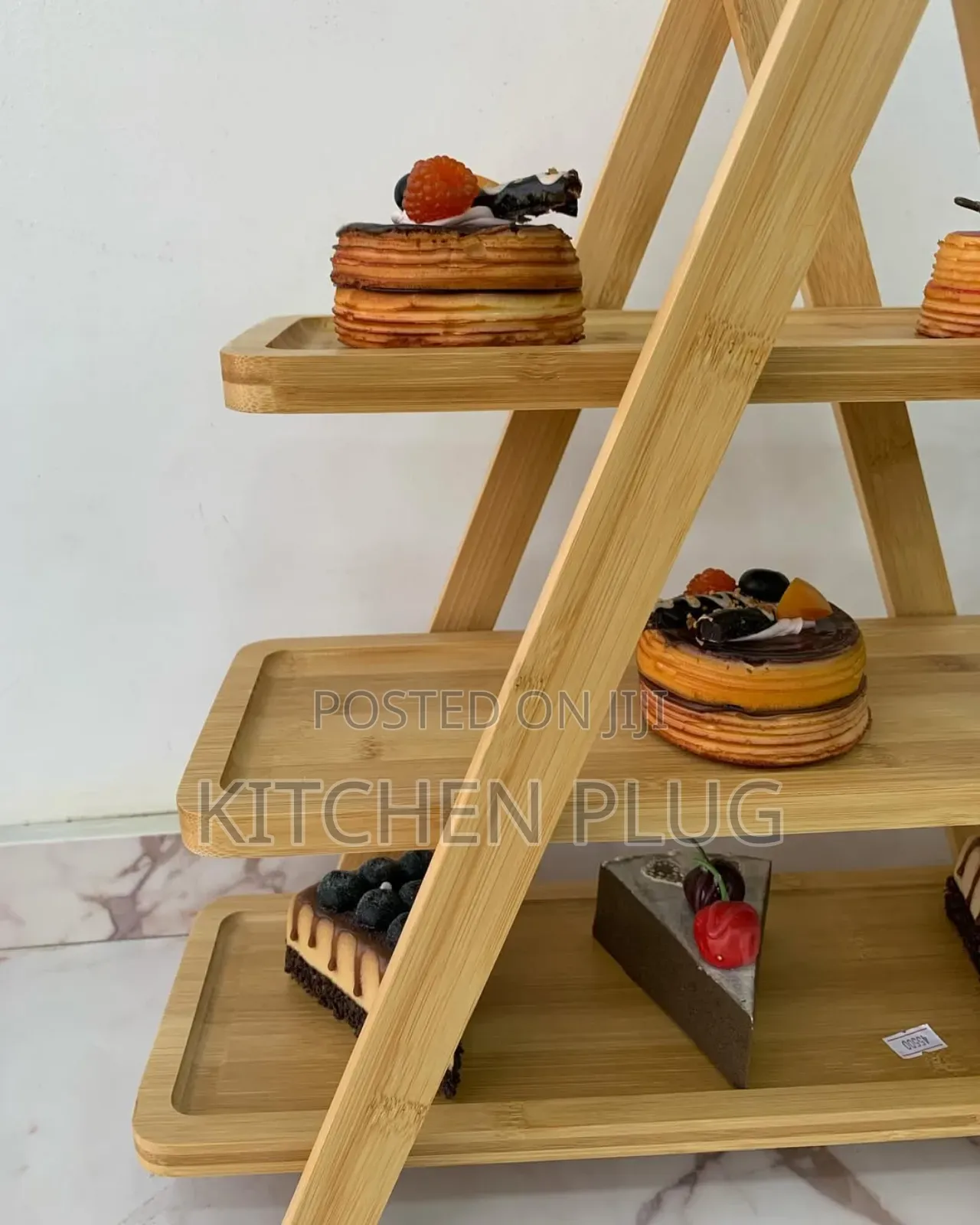 3-tier Bamboo Serving Stand.