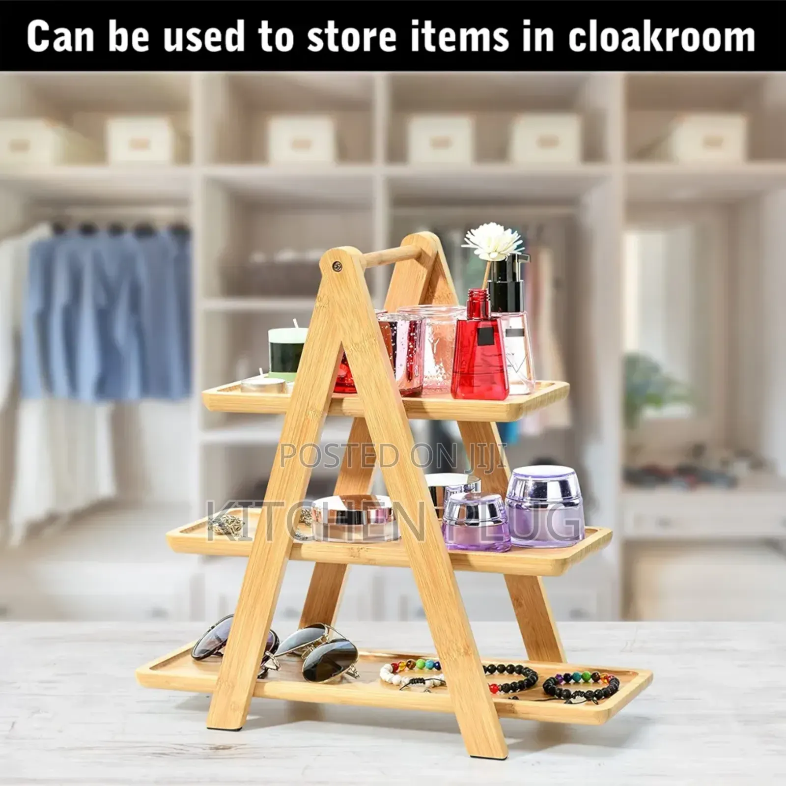 3-tier Bamboo Serving Stand.