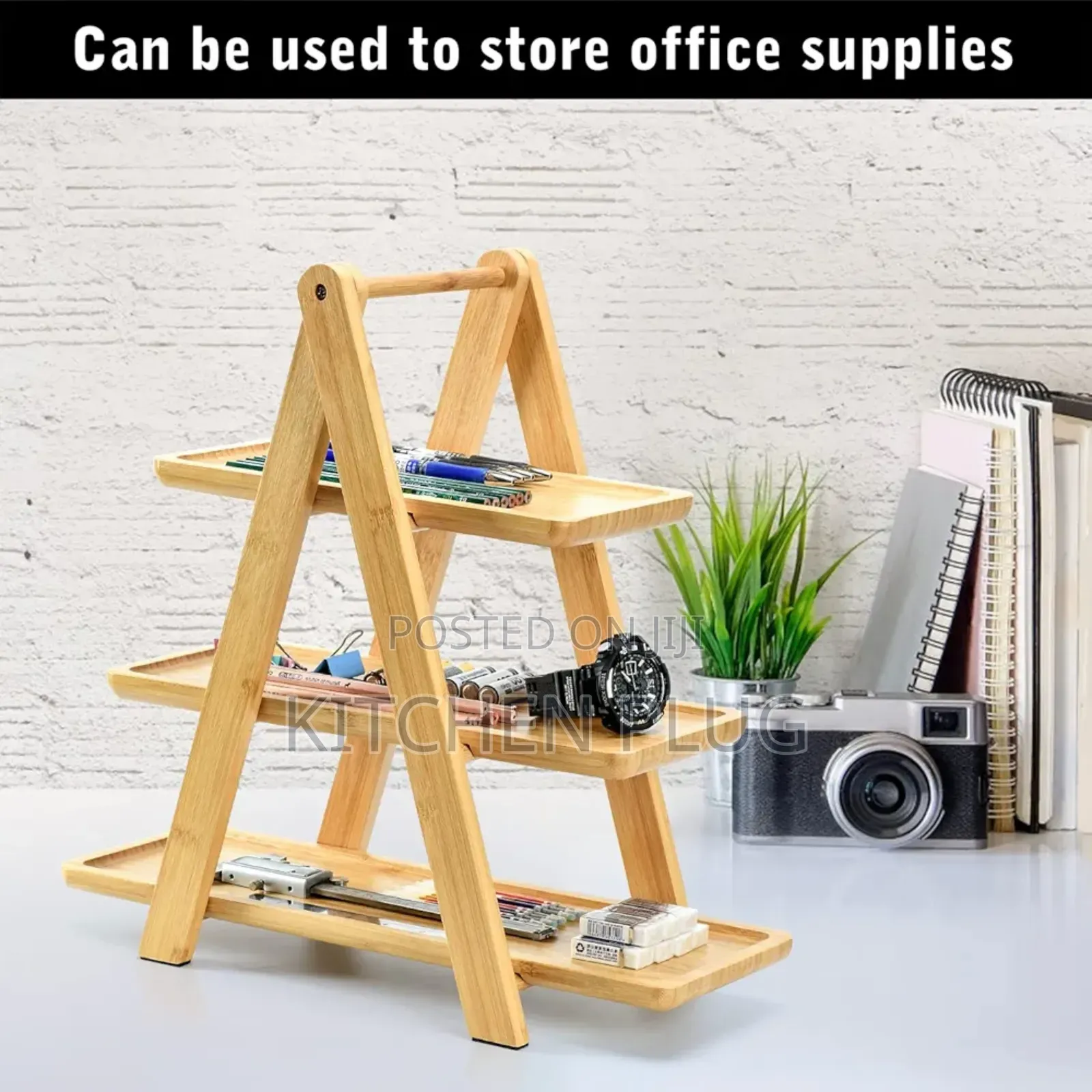 3-tier Bamboo Serving Stand.