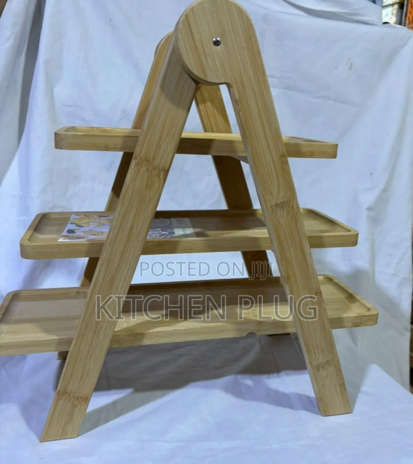 3-tier Bamboo Serving Stand.