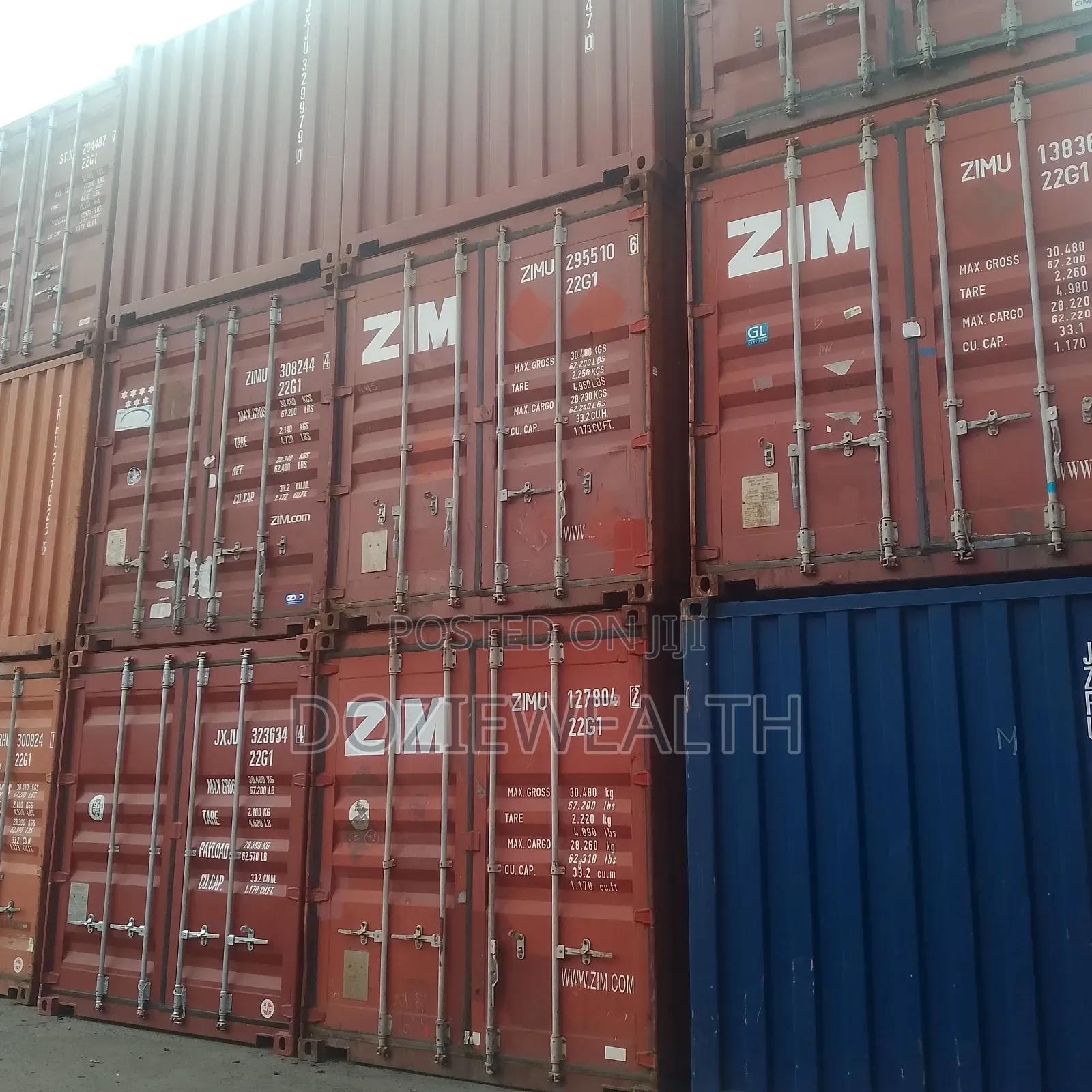 20ft Empty Containers