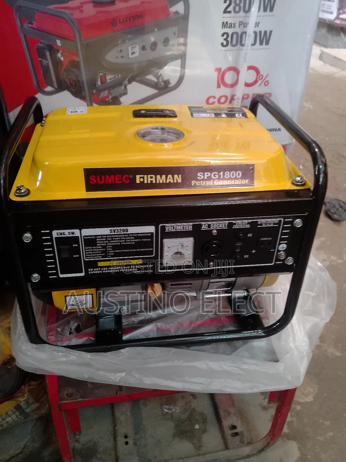 1.8kva Sumac Fireman Petro Generator