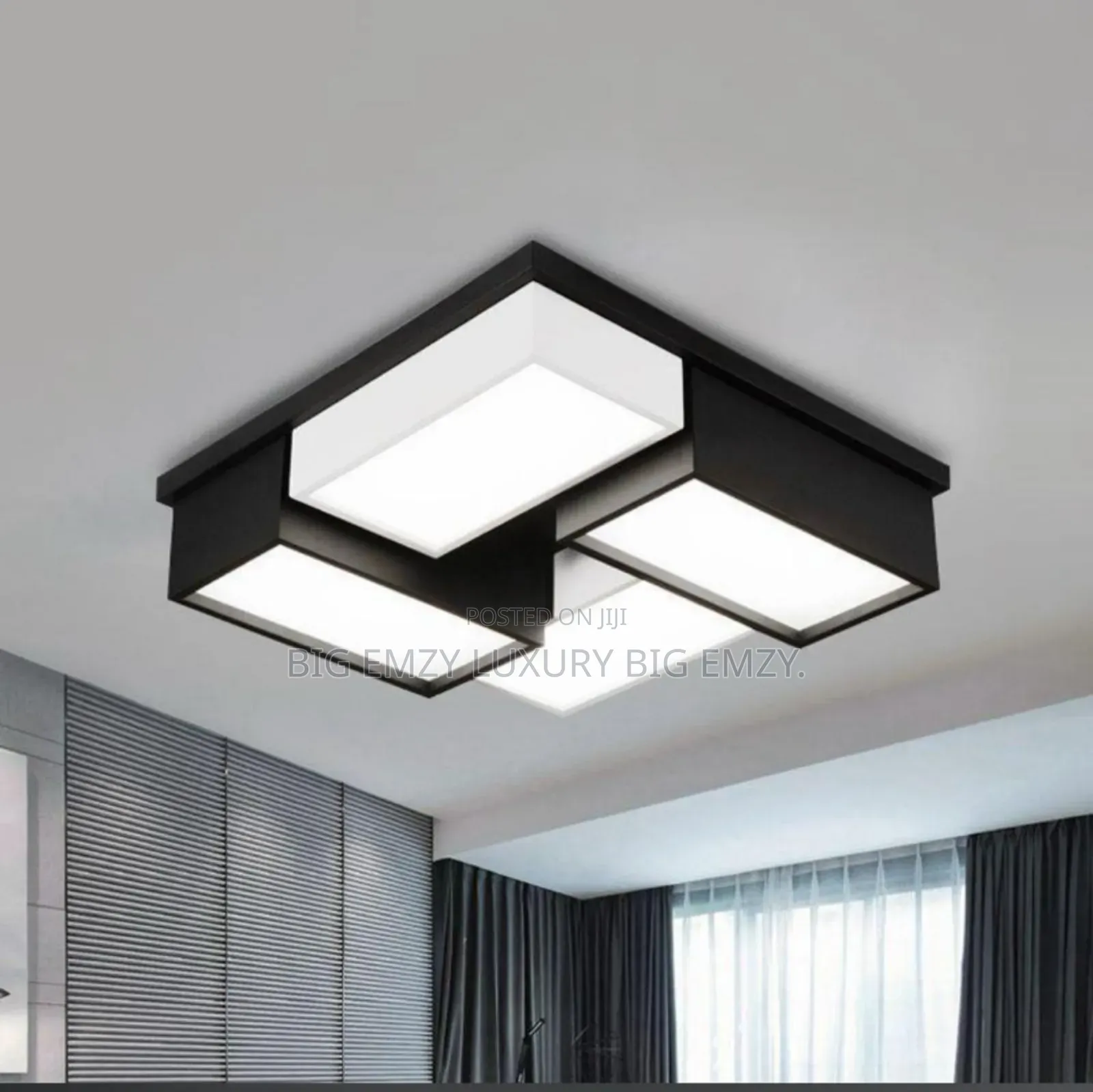 Geometric or Block Ceiling Light.