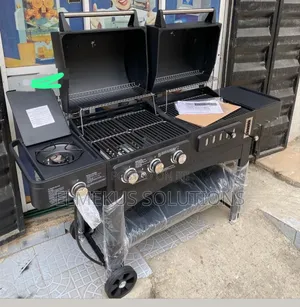 Gas Charcoal Grill Combo