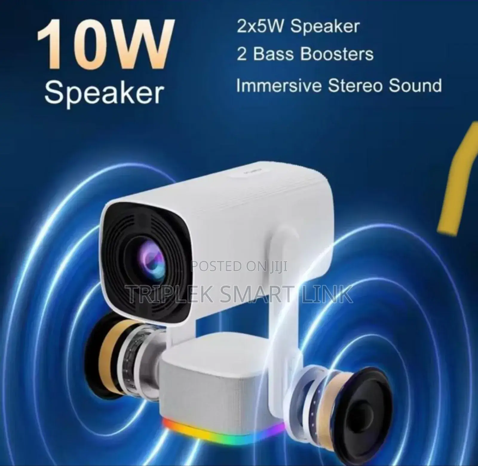  Projector Smart Android 11 Rechargeable Bluetoth Speaker Wifi. Bulk