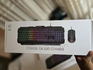 Msi Forge Gk100 Combo Gaming RGB Keyboard Mouse Set