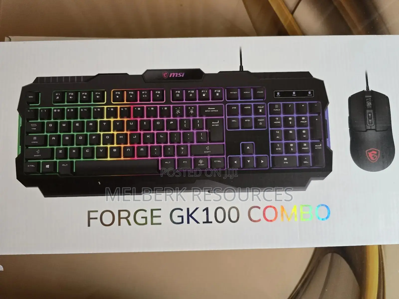 Msi Forge Gk100 Combo Gaming RGB Keyboard Mouse Set
