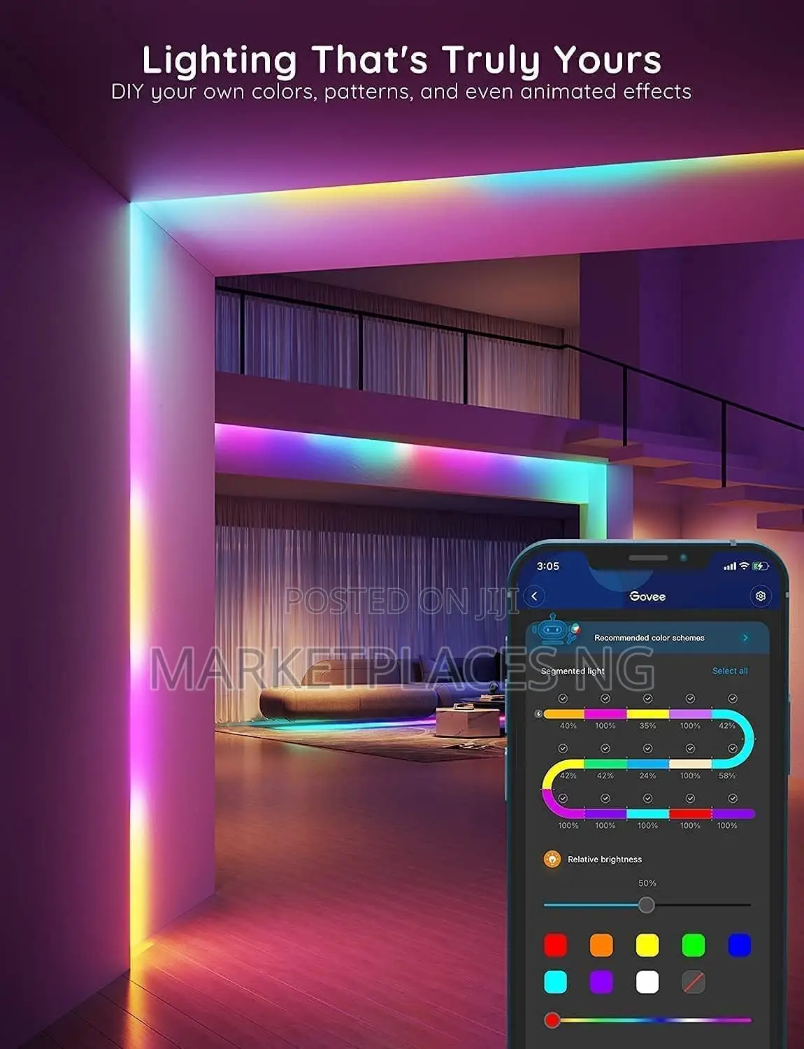 Govee Rgbic Smart Led Strip Lights (16.4ft)