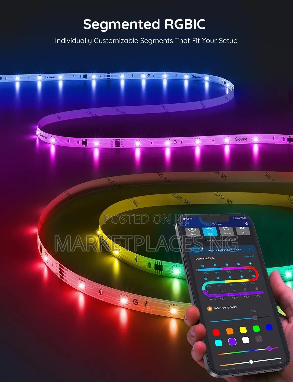 Govee Rgbic Smart Led Strip Lights (16.4ft)