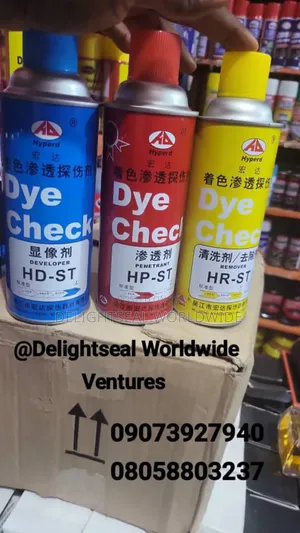 Crack Detector Dye Check Kit (Penetrant, Developer and Cleaner)
