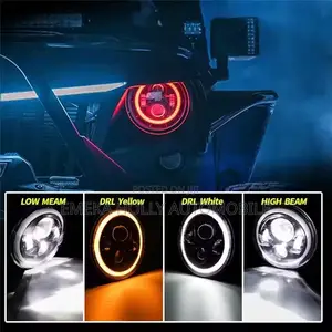 7-Inch LED Headlights for Jeep Wrangler JK Hummer H3