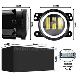 Brand New 4-Inch LED Fog Lights Pair for Jeep Wrangler JK JL