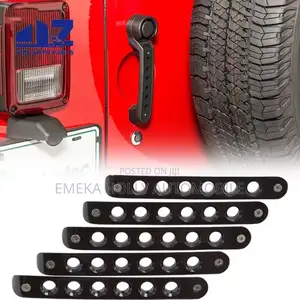 Jeep Wrangler JK JL Smart Look Red Black Door Handle Insert