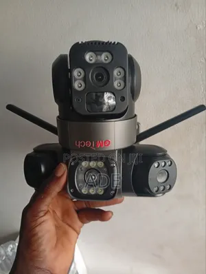 PTZ Solar Triple Lens Hd CCTV Camera