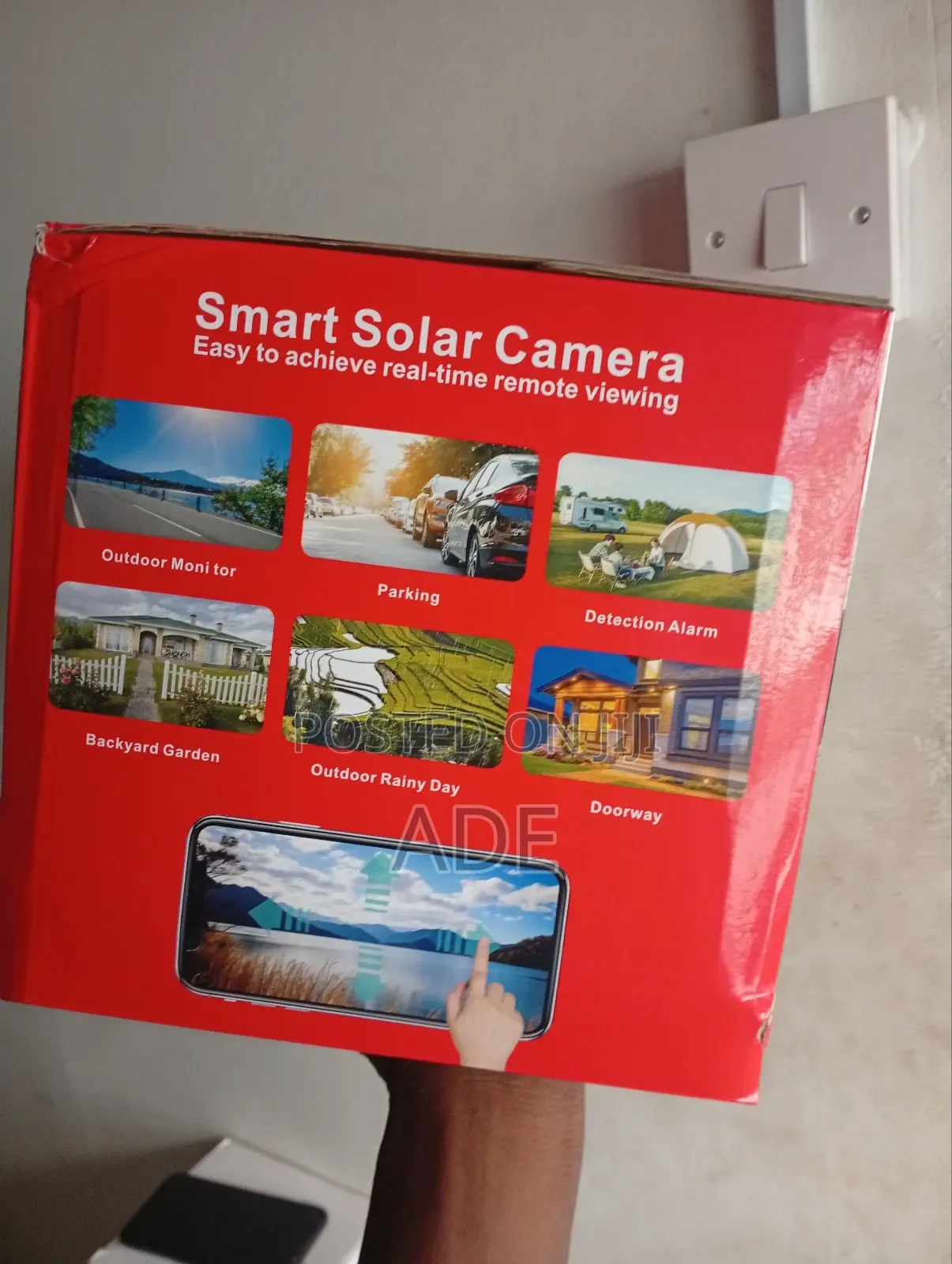 PTZ Solar Triple Lens Hd CCTV Camera