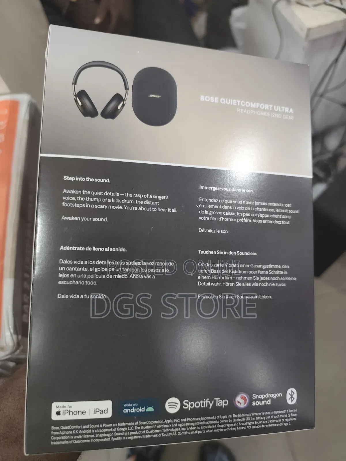 Original Bose Quietcomfort Ultra 2nd Generation Bluetooth Headphone
