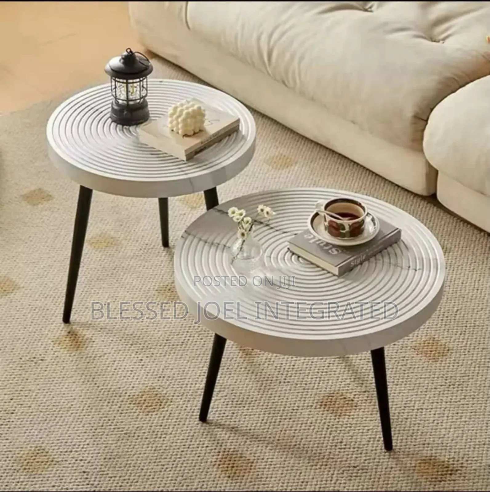 Silver Colour Centre Table