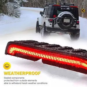 Jeep Wrangler LED Rear Roof Spoiler Light - Smoked Lens