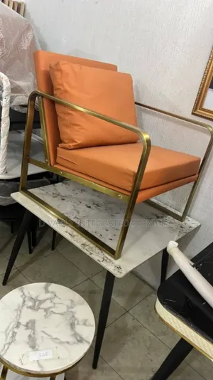 Single Sofa With Metal Arm