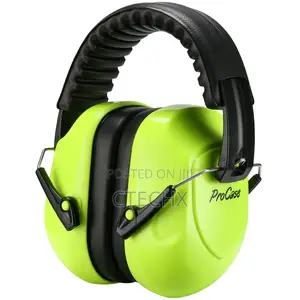 Professional Noise Cancelling Ear Defenders Ear Muff For Kids Green