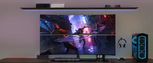 Dual Monitor Desk Mount Heavy Duty Extra High For 24 - 57 Inch Monitor