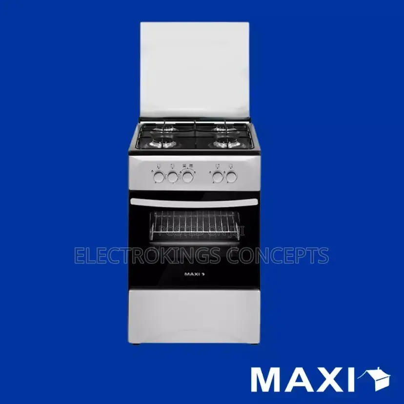 Maxi Gas Cooker 50x50 Cm (4) Burners Black Grey (Basic)