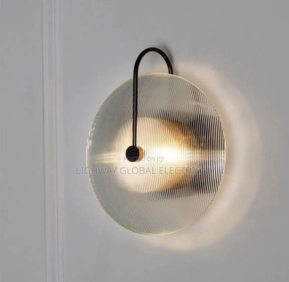 Modern Stripe Round Wall Lamp