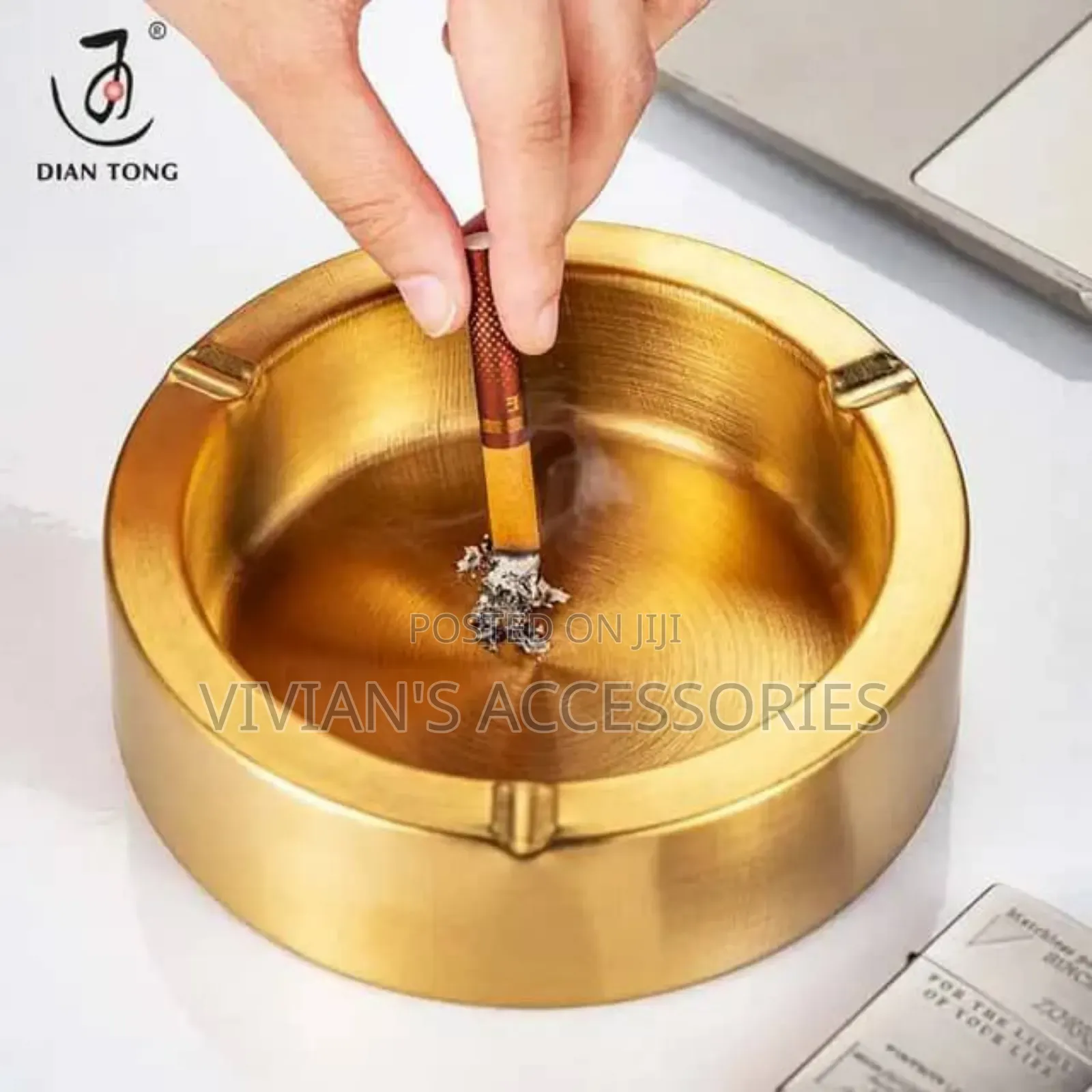 Gold and Silver Ash Tray