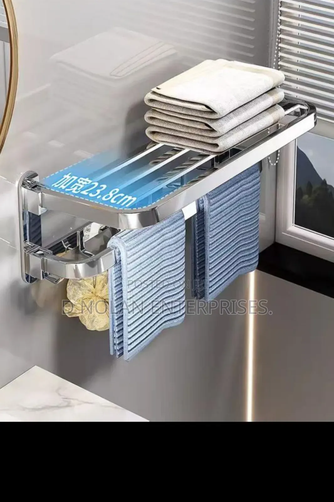 Stainless-bathroom-foldable Towel Rail