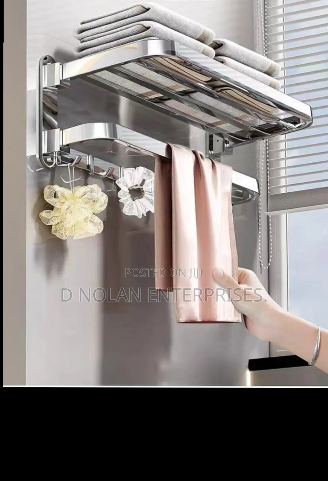 Stainless-bathroom-foldable Towel Rail