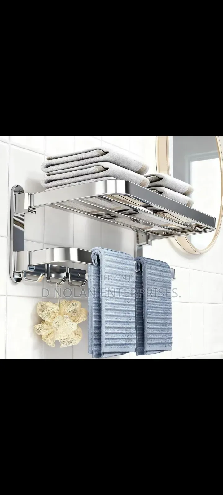 Stainless-bathroom-foldable Towel Rail