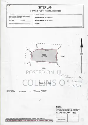 450sqm Land in Kagini, Abuja